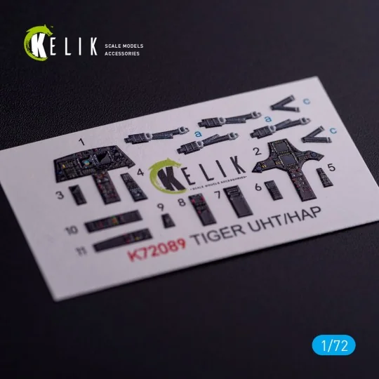 Eurocopter Tiger UHT/HAP interior 3D decals for Revell kit, 1/72 - ...