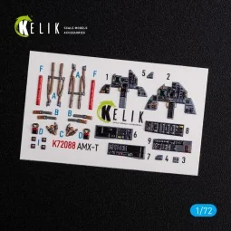 AMX-T interior 3D decals for Italeri kit, 1/72 - Kelik K72088 2