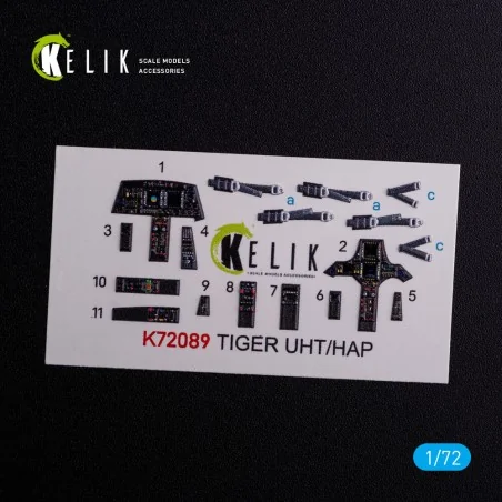 Eurocopter Tiger UHT/HAP interior 3D decals for Revell kit, 1/72 - ...