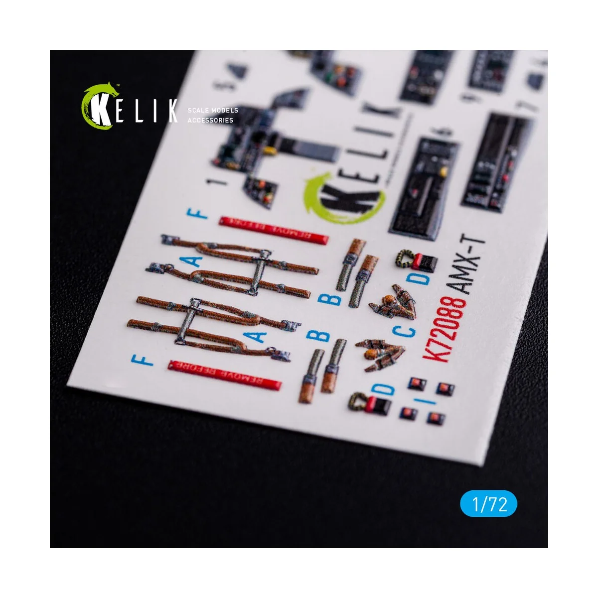 AMX-T interior 3D decals for Italeri kit, 1/72 - Kelik K72088