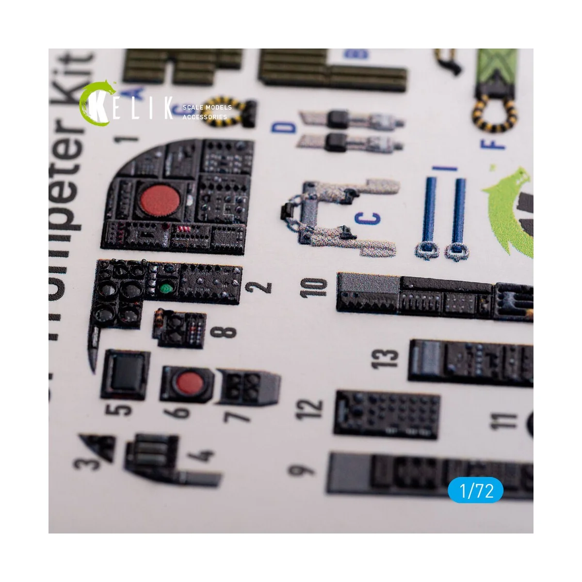 A-6A Intruder interior 3D decals for Trumpeter kit, 1/72 - Kelik K7...