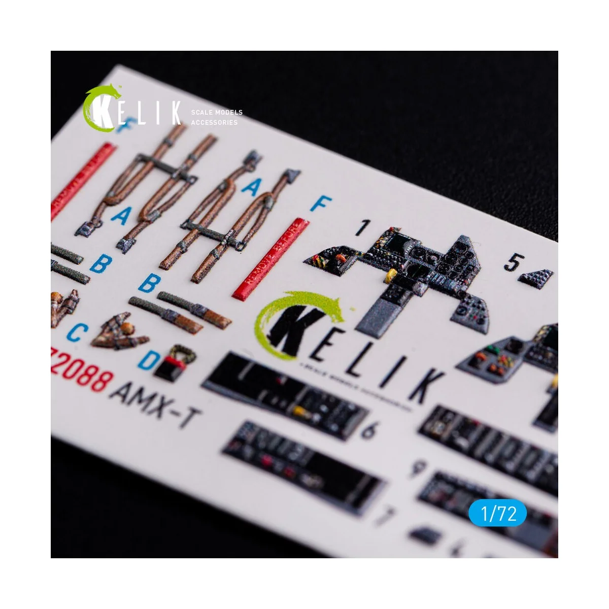 AMX-T interior 3D decals for Italeri kit, 1/72 - Kelik K72088