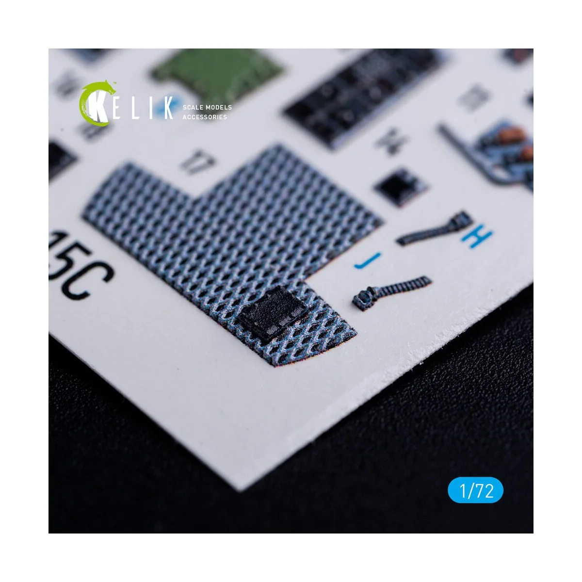 F-15C - interior 3D decals for FineMolds kit, 1/72 - Kelik K72091
