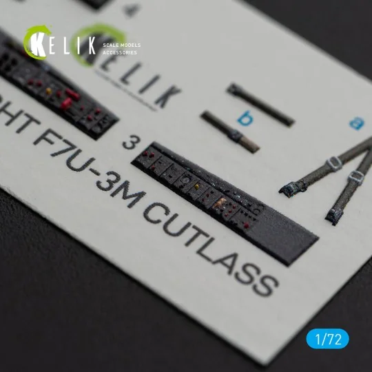 Vought F7U-3M Cutlass - interior 3D decals for Fujimi kit, 1/72 - K...