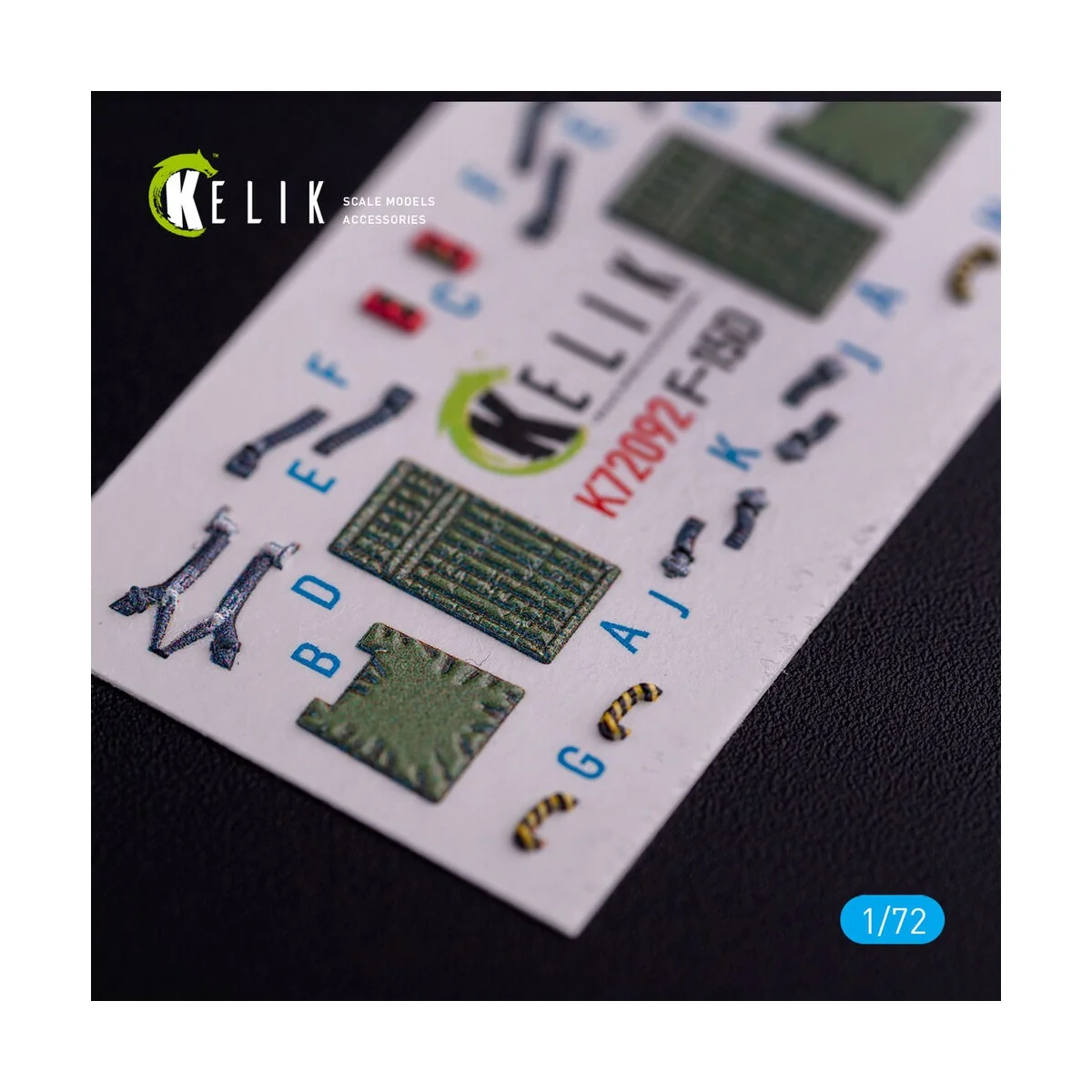 F-15D - interior 3D decals for FineMolds kit, 1/72 - Kelik K72092