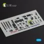 A6M5 Zero - interior 3D decals for Tamiya kit, 1/72 - Kelik K72099