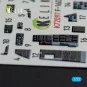 F-16D interior 3D decals for Revell kit, 1/72 - Kelik K72097