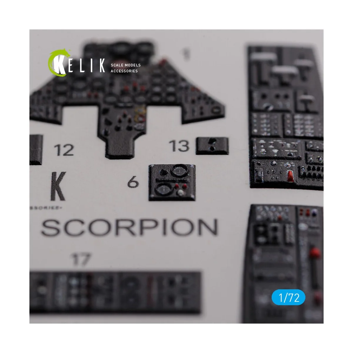 F-89 D/J Scorpion interior 3D decals for Revell kit, 1/72 - Kelik K...