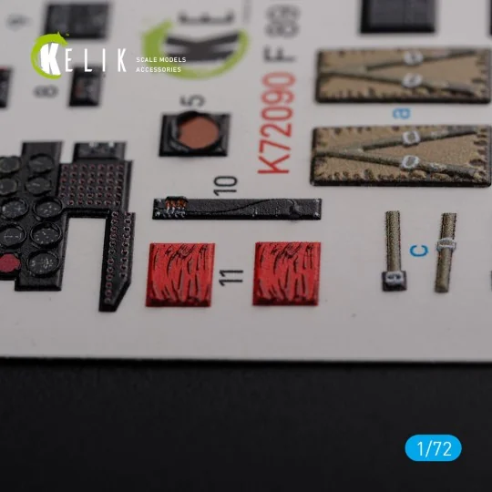 F-89 D/J Scorpion interior 3D decals for Revell kit, 1/72 - Kelik K...
