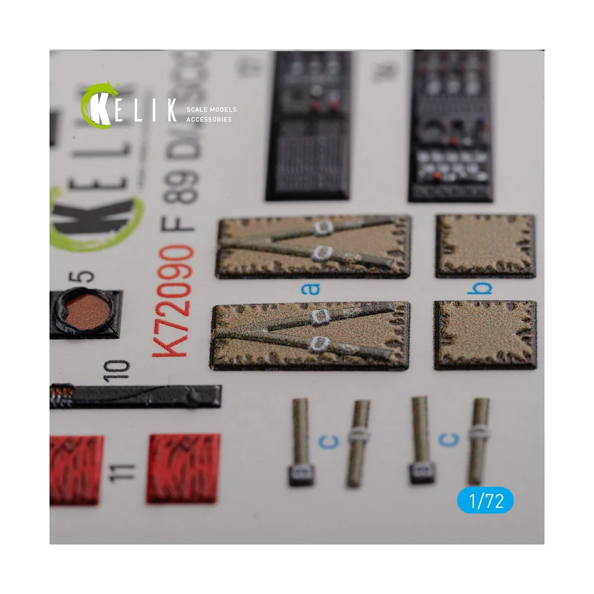 F-89 D/J Scorpion interior 3D decals for Revell kit, 1/72 - Kelik K...