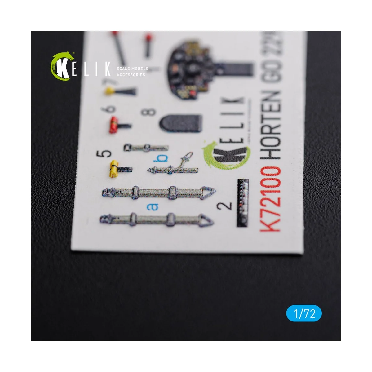 Horten Go 229 interior 3D decals for Revell kit, 1/72 - Kelik K72100