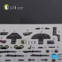 Folland Gnat T.1 interior 3D decals for Airfix kit, 1/72 - Kelik K7...