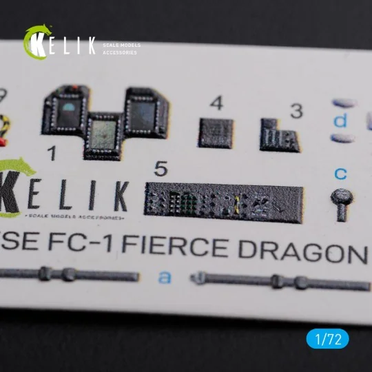 Chinese FC-1 Fierce Dragon interior 3D decals for Trumpeter kit, 1/...