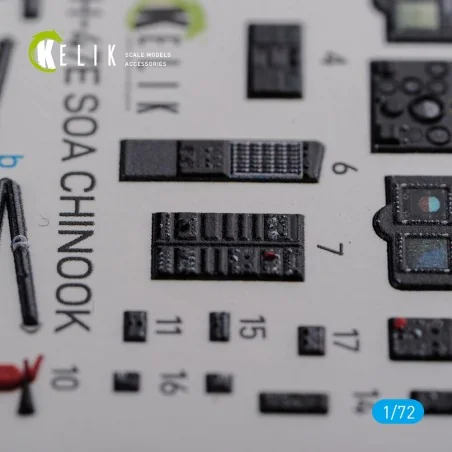 MH-47E interior 3D decals for Italeri kit, 1/72 - Kelik K72102