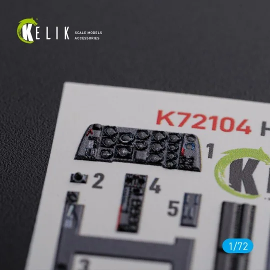 HE-219 UHU interior 3D decals for Dragon kit, 1/72 - Kelik K72104