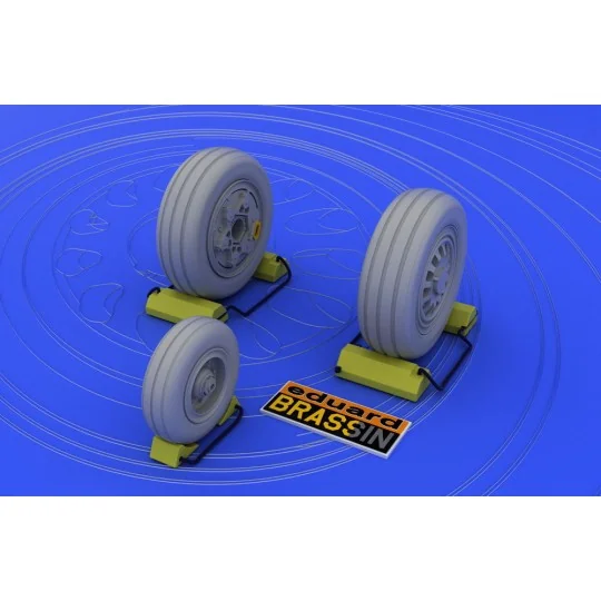 F-16 late wheels (KIN), 1/48 - Eduard Accessories 648011