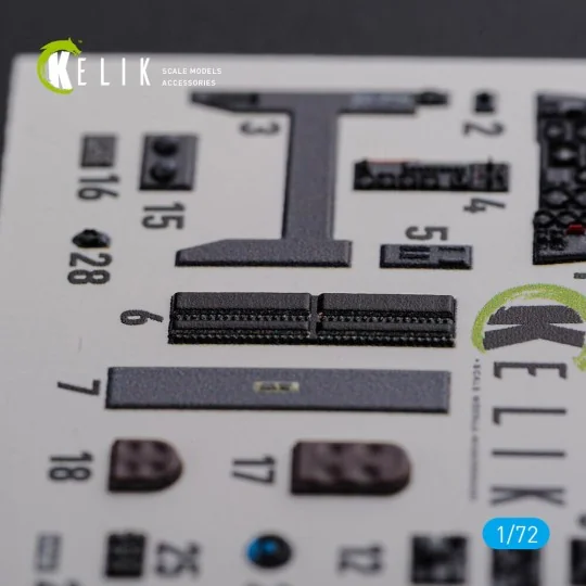 HE-219 UHU interior 3D decals for Dragon kit, 1/72 - Kelik K72104
