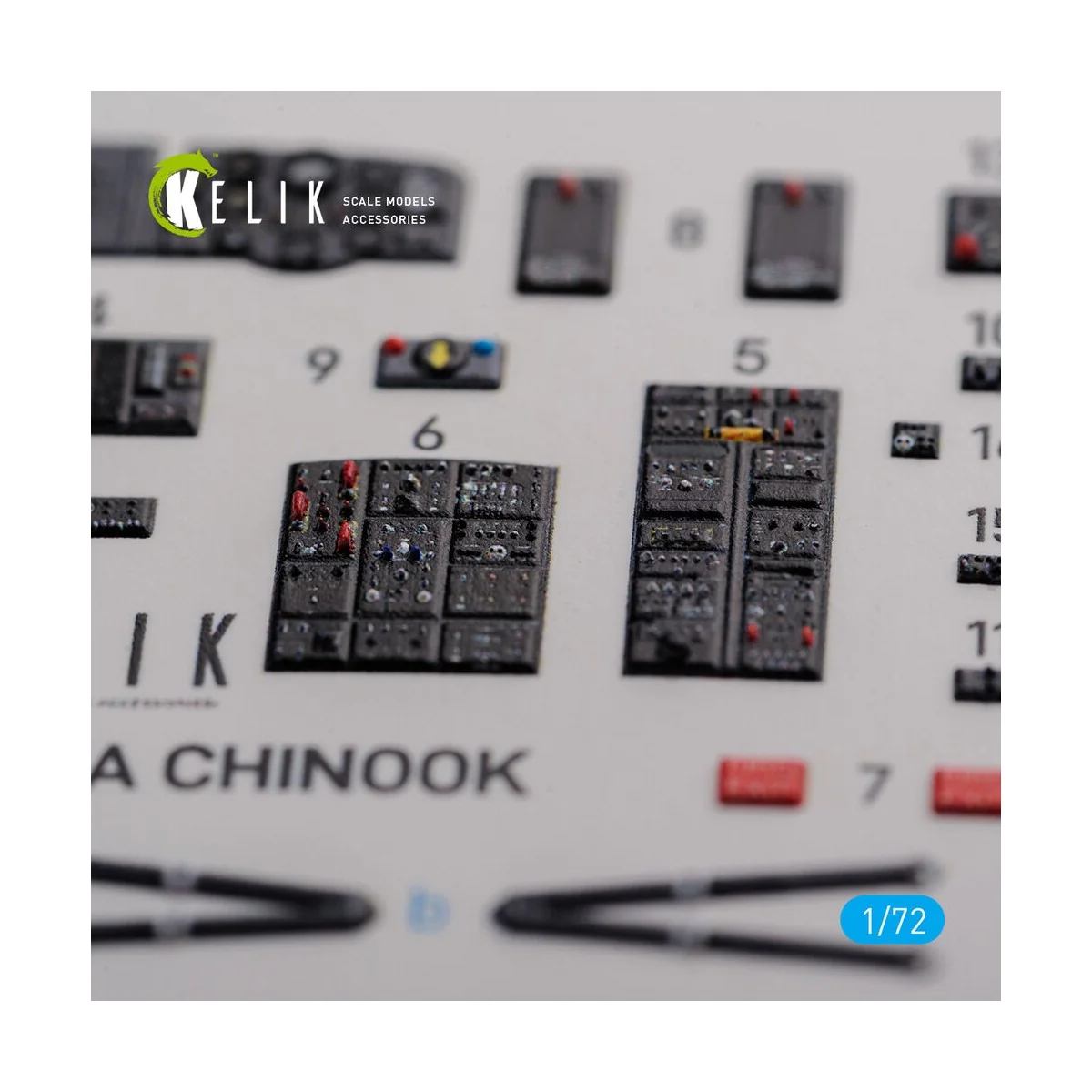 CH-47A interior 3D decals for Trumpeter kit, 1/72 - Kelik K72103