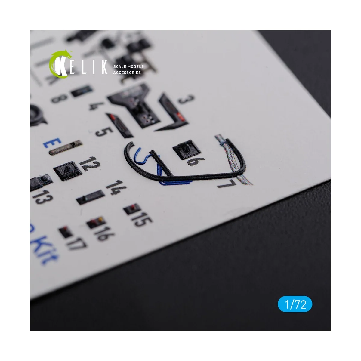 BF109 G-6 interior 3D decals for Tamiya kit, 1/72 - Kelik K72105