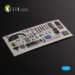 KI-21 interior 3D decals for ICM kit, 1/72 - Kelik K72107
