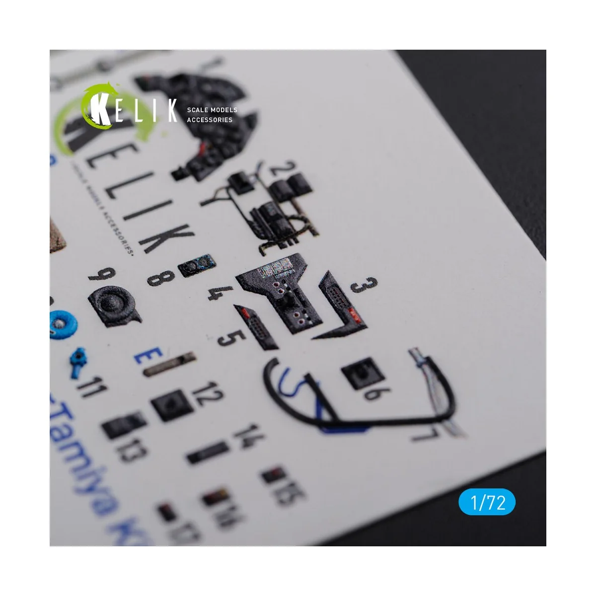 BF109 G-6 interior 3D decals for Tamiya kit, 1/72 - Kelik K72105
