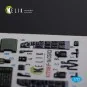 F-16 CG/CJ interior 3D decals for Academy kit, 1/72 - Kelik K72108