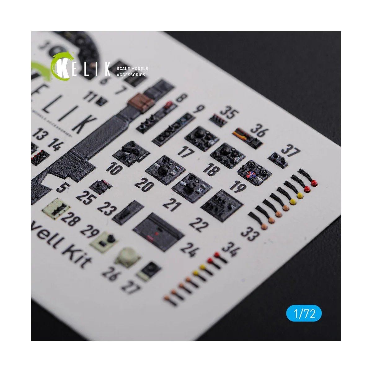 Ju-88 A-1 interior 3D decals for Revell kit, 1/72 - Kelik K72106