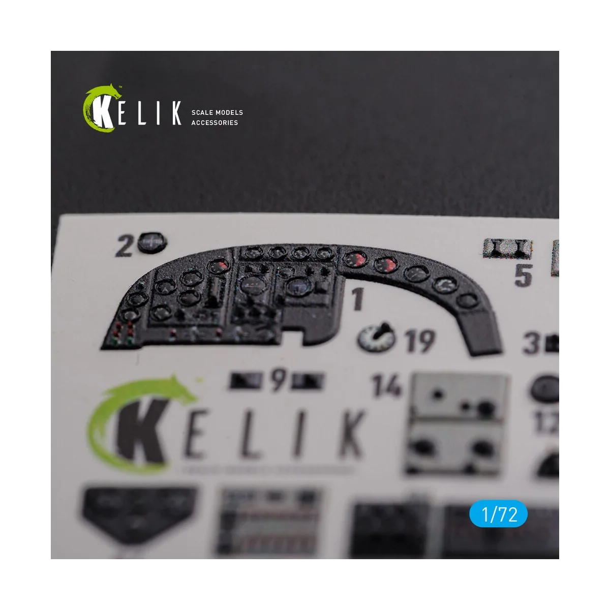 KI-21 interior 3D decals for ICM kit, 1/72 - Kelik K72107