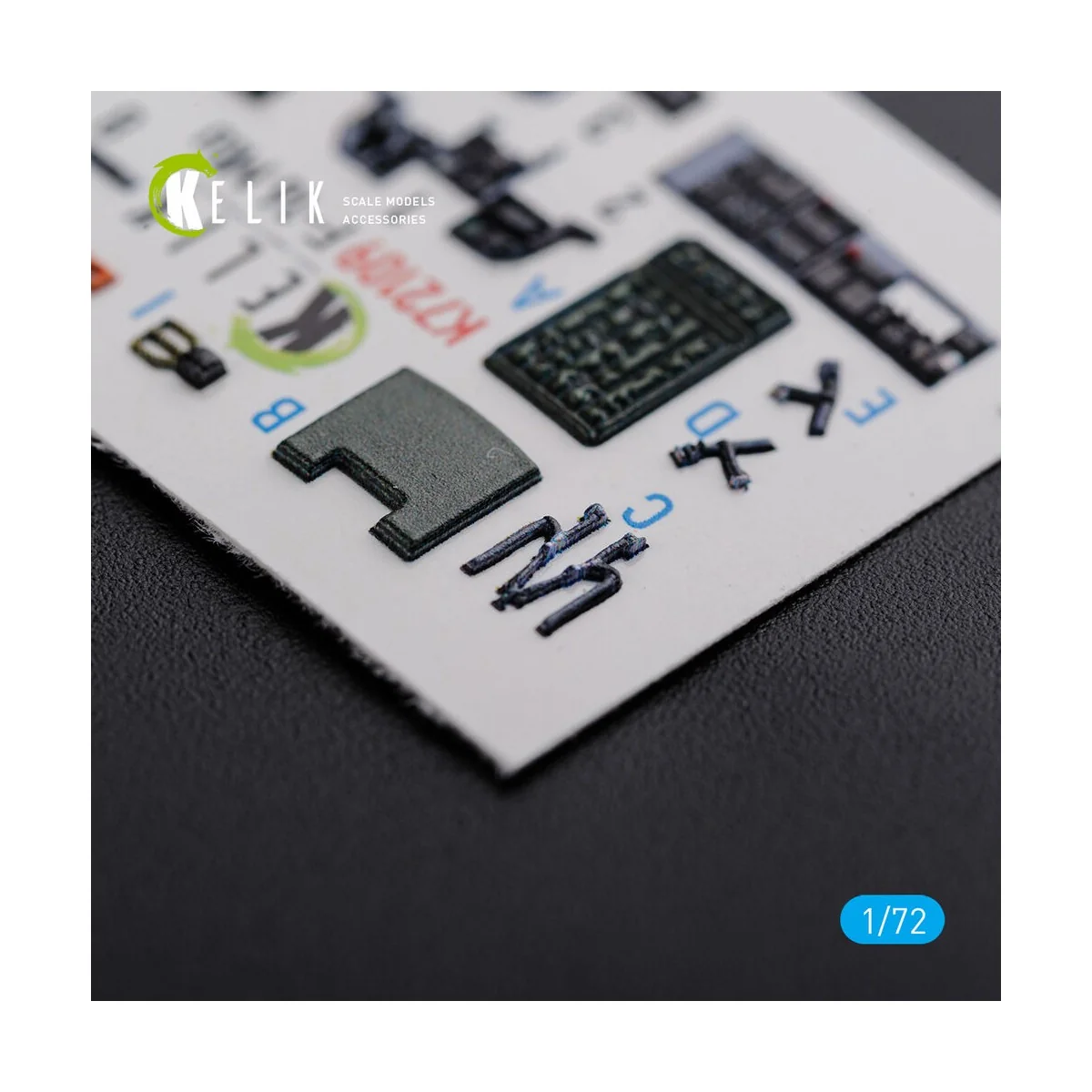 F-16 MLU interior 3D decals for Revell kit, 1/72 - Kelik K72109