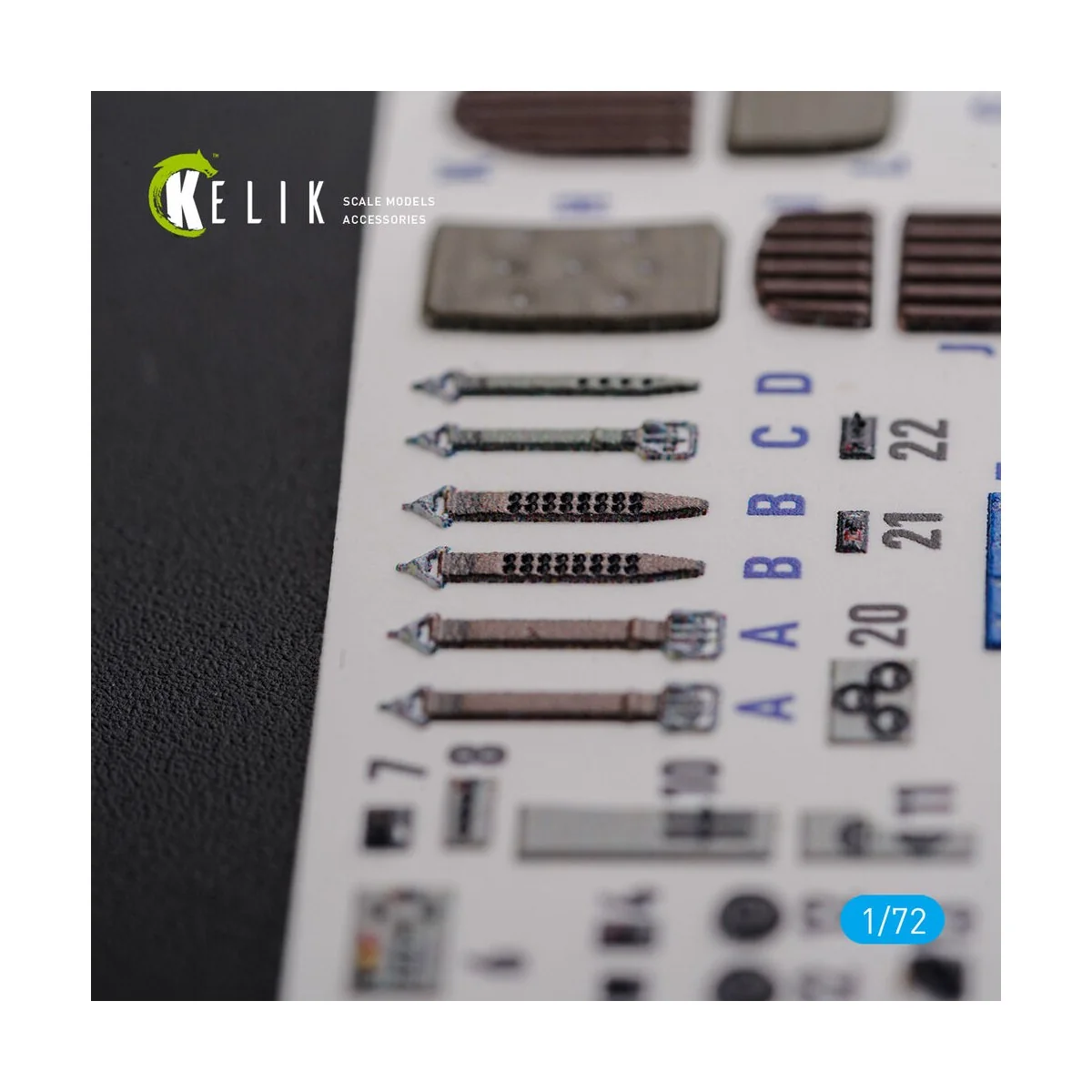 KI-21 interior 3D decals for ICM kit, 1/72 - Kelik K72107