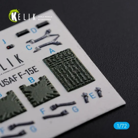 F-15E interior 3D decals for Academy kit, 1/72 - Kelik K72111