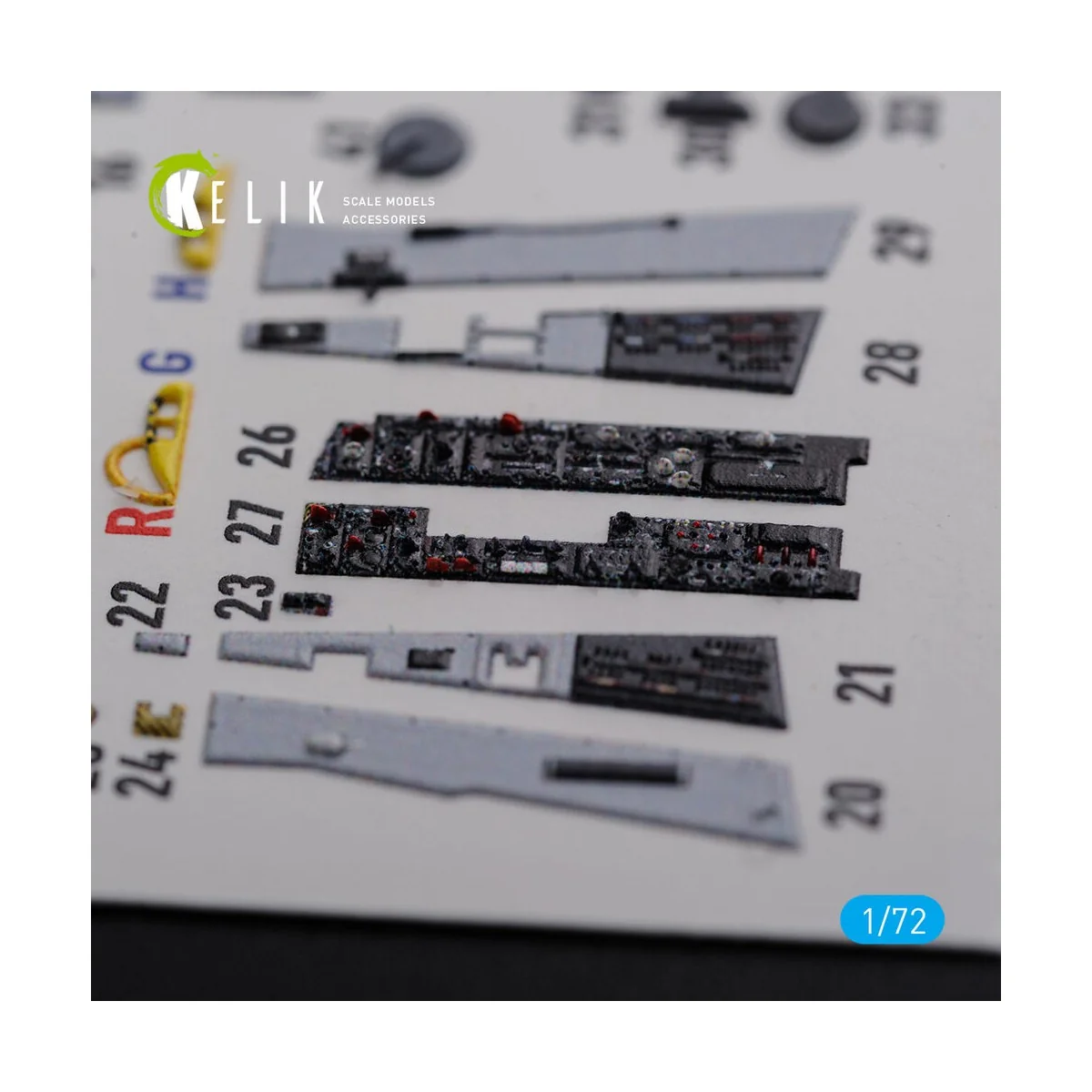 F-106A Delta Dart interior 3D decals for Meng kit, 1/72 - Kelik K72112