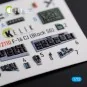 F-16 CJ (Block 50) interior 3D decals for Tamiya kit, 1/72 - Kelik ...