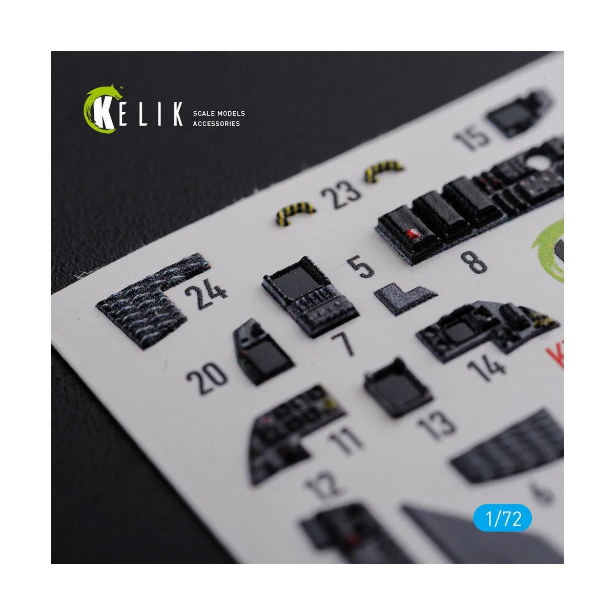F-15E interior 3D decals for Academy kit, 1/72 - Kelik K72111
