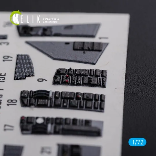 F-15E interior 3D decals for Academy kit, 1/72 - Kelik K72111