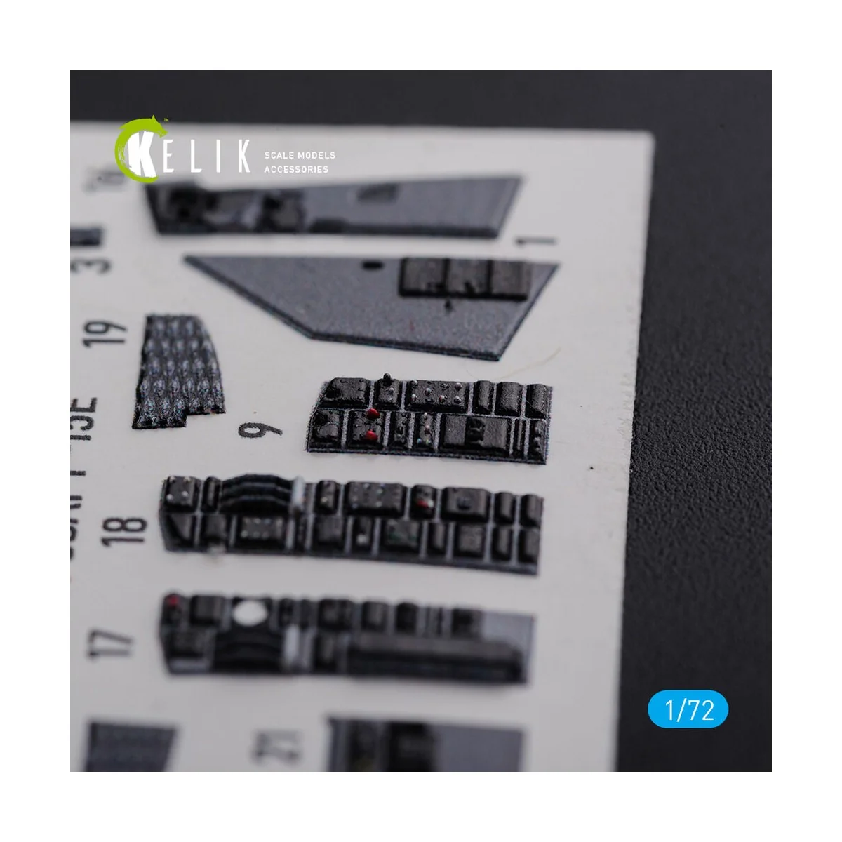 F-15E interior 3D decals for Academy kit, 1/72 - Kelik K72111
