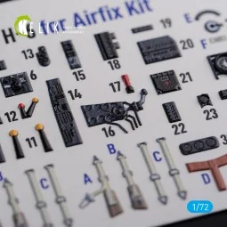 He-111 H6 interior 3D decals for Airfix kit, 1/72 - Kelik K72116 2
