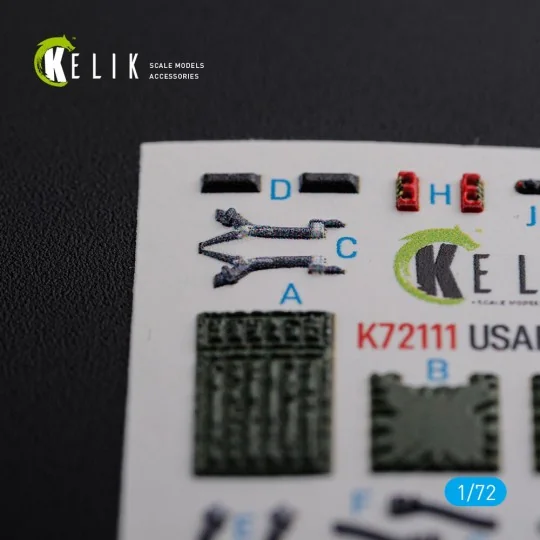 F-15E interior 3D decals for Academy kit, 1/72 - Kelik K72111