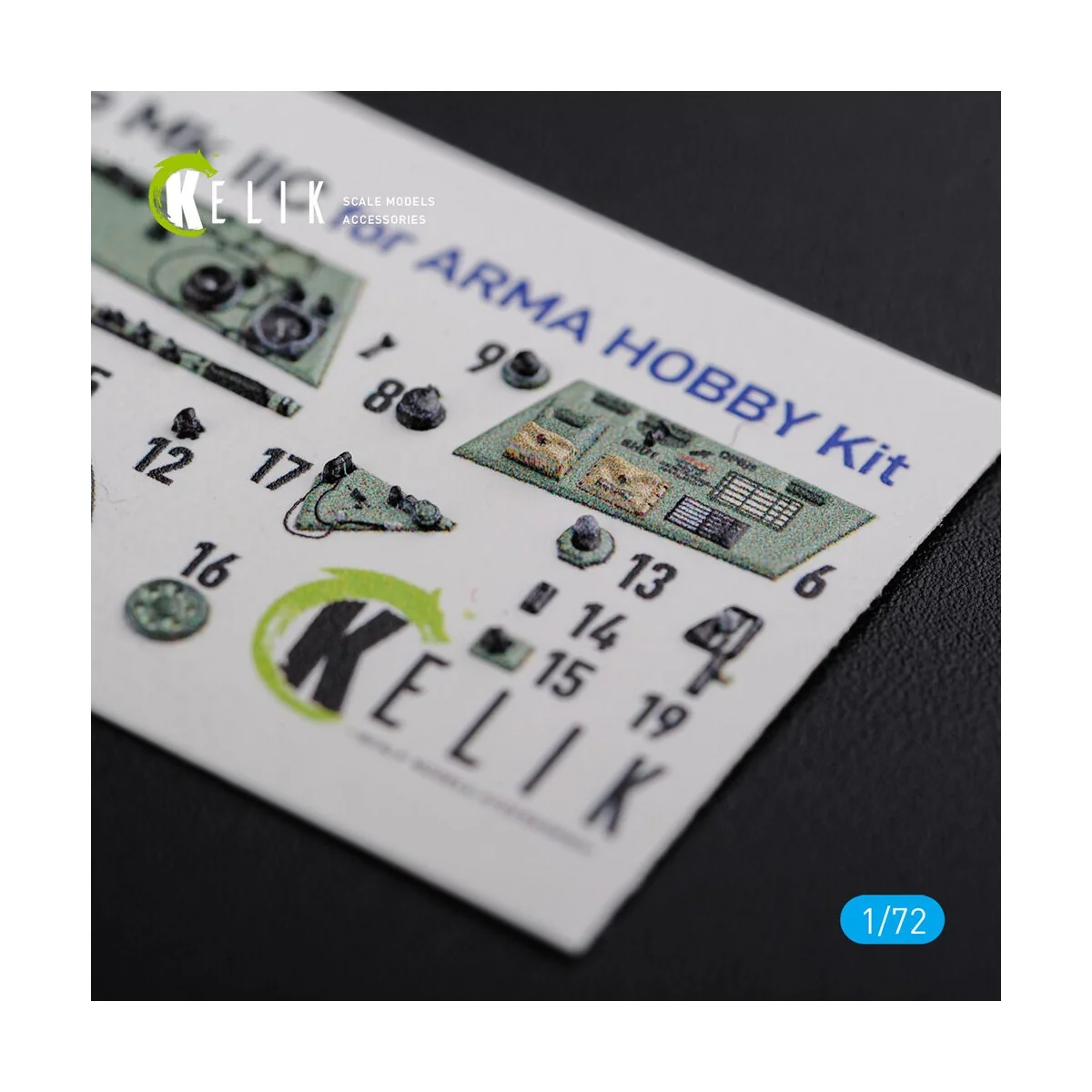Hurricane Mk IIC interior 3D decals for Arma Hobby kit, 1/72 - Keli...
