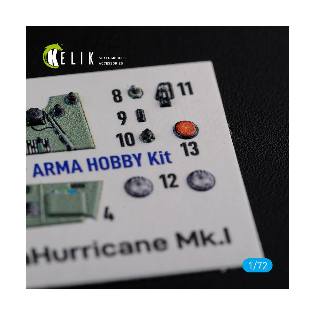 Sea Hurricane Mk I interior 3D decals for Arma Hobby kit, 1/72 - Ke...