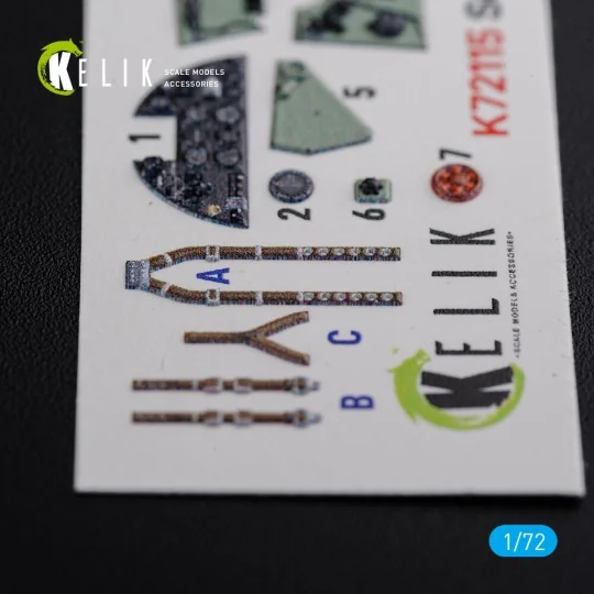 Sea Hurricane Mk I interior 3D decals for Arma Hobby kit, 1/72 - Ke...