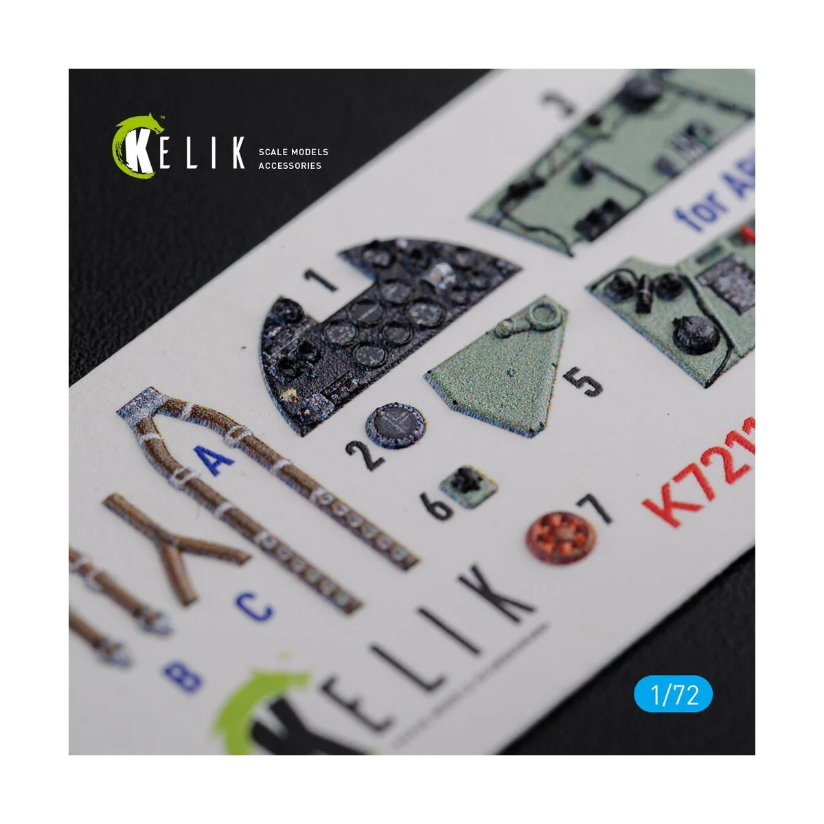 Sea Hurricane Mk I interior 3D decals for Arma Hobby kit, 1/72 - Ke...