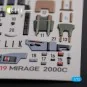 Mirage 2000C interior 3D decals forModelSvit kit, 1/72 - Kelik K72119