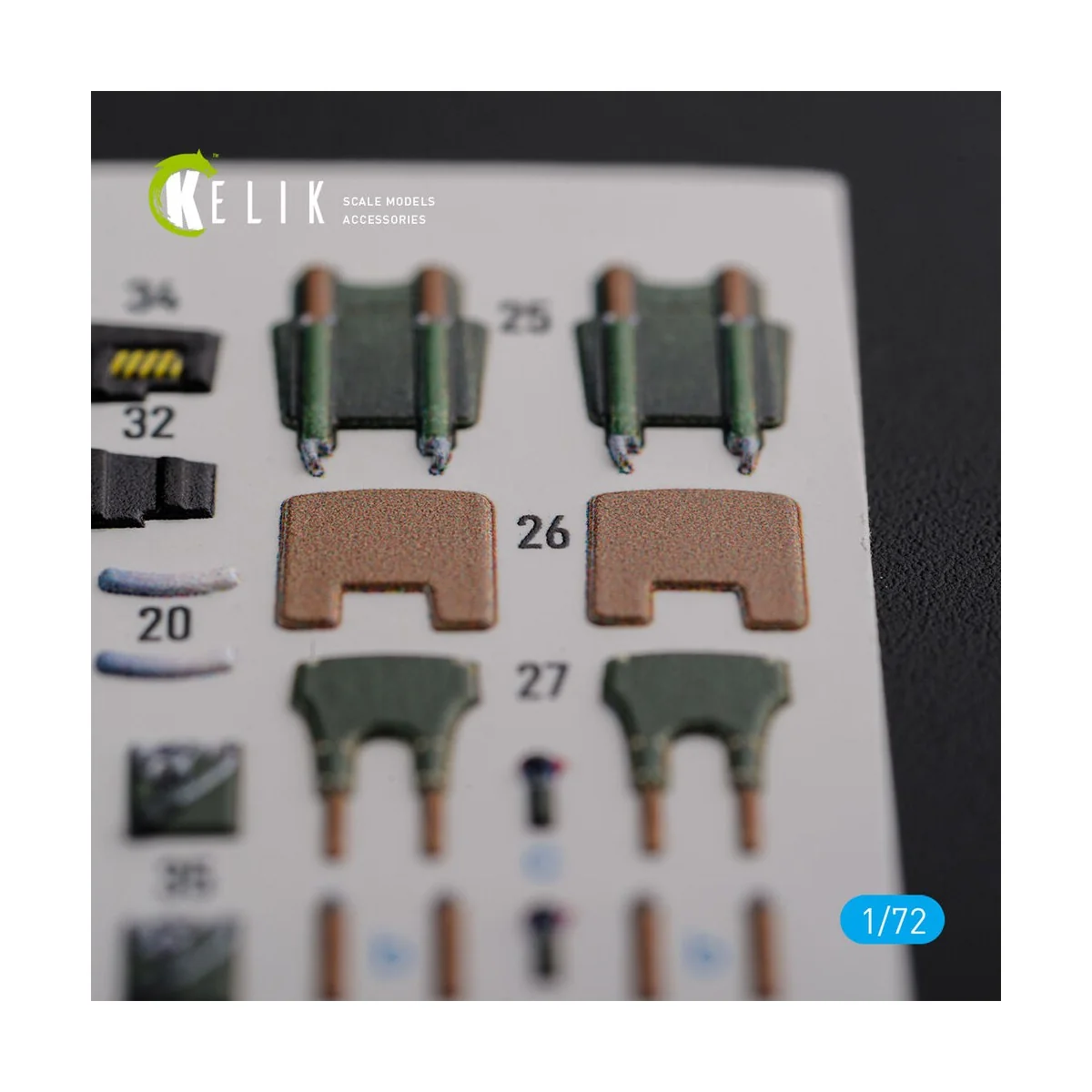 Mirage 2000D interior 3D decals forModelSvit kit, 1/72 - Kelik K72120
