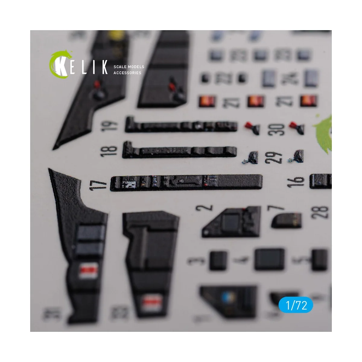 Mirage 2000D interior 3D decals forModelSvit kit, 1/72 - Kelik K72120