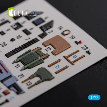 Mirage 2000C interior 3D decals forModelSvit kit, 1/72 - Kelik K72119