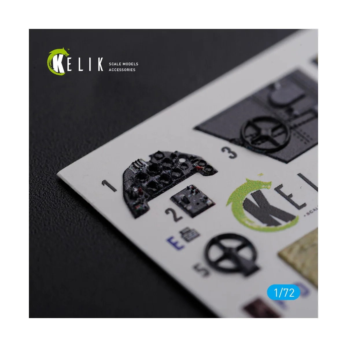 BF109-F2/F4 interior 3D decals for Fine Molds kit, 1/72 - Kelik K72123