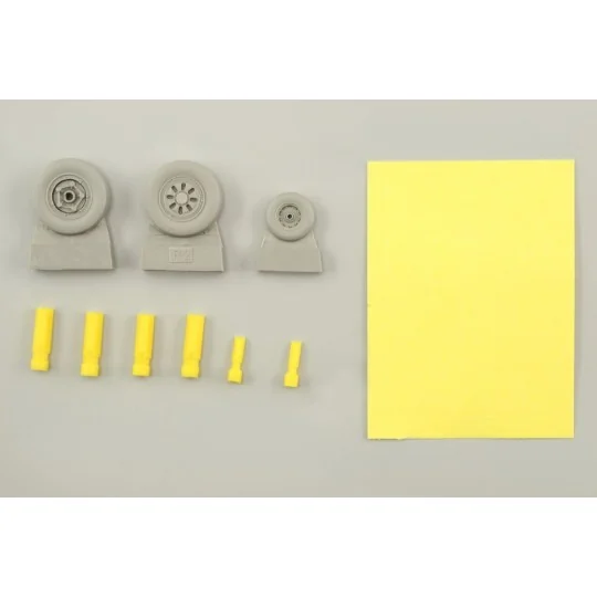 F-22A wheels für Hasegawa, 1/48 - Eduard Accessories 648017