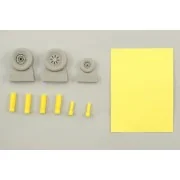 F-22A wheels für Hasegawa - Eduard Accessories 648017