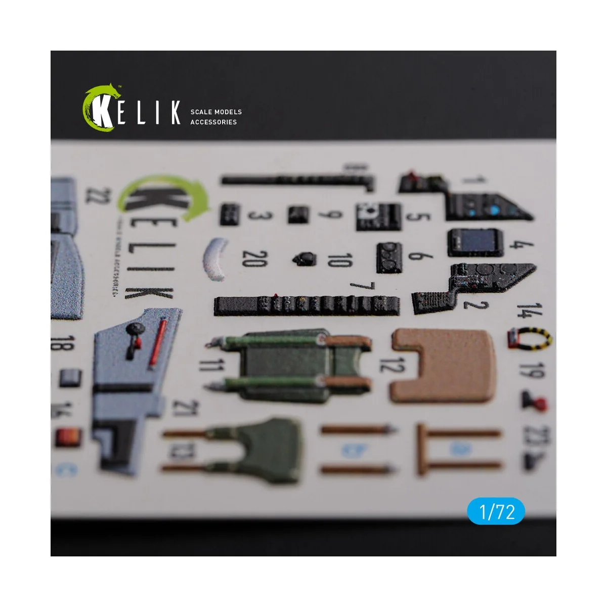 Mirage 2000C interior 3D decals forModelSvit kit, 1/72 - Kelik K72119